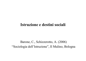 Tutoraggio 4 - Istruzione e destini sociali