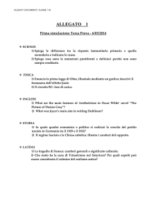 ALLEGATO 1 Prima simulazione Terza Prova - 6/03