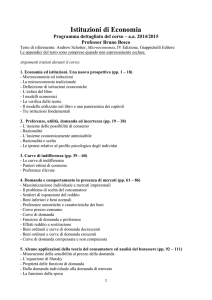 Istituzioni di Economia - e-Learning