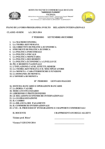 piano di lavoro-programma svolto relazioni internazionali classe 4 b