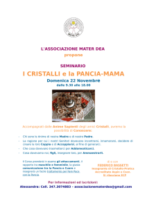 I CRISTALLI e la PANCIA-MAMA