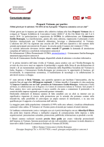 Comunicato stampa - Unioncamere Emilia