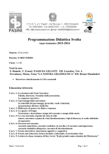 Programma svolto ITALIANO