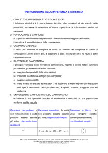 LEZIONI DI INFERENZA STATISTICA