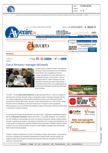 Così si formano i manager del tessile