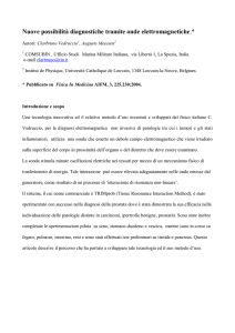 Nuove possibilità diagnostiche tramite onde elettromagnetiche.*