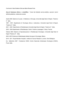 Curriculum Vitae Sintetico Dott.ssa Maria Rosaria Fiore Area di