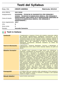 tecniche di diagnostica per immagini i