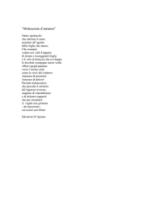 Melanconia d`autunno