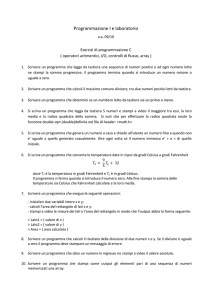 Programmazione I e laboratorio
