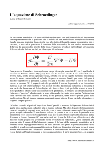 L`equazione di Schroedinger