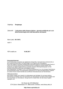 L`educatore della Svizzera italiana : giornale - E
