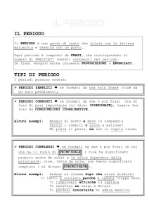 Il periodo - MaestraSabry