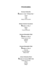 Programma del concerto e note