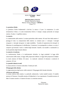 PROGRAMMA SVOLTO Docente: Patrizia De Amicis Materia