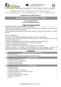 1R - SCIENZE INTEGRATE (SC. T. BIO) - Fossati