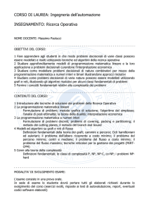 Ricerca Operativa