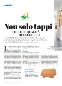 tutte le qualità del sughero