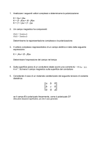 1. Analizzare i seguenti vettori complessi e determinarne la