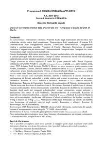 Organizzazione didattica - Dipartimento di Scienze (UNIBAS)