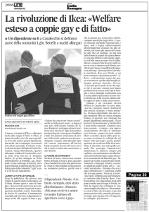 La rivoluzione di Ikea: «Welfare esteso a coppie gay e di fatto»