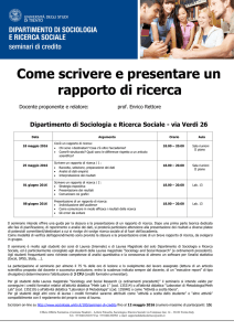 Come scrivere e presentare un rapporto di ricerca