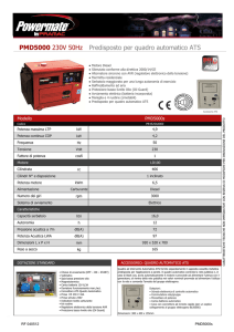 PMD5000 230V 50Hz Predisposto per quadro automatico ATS