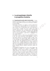 1. La psicopatologia infantile in prospettiva evolutiva