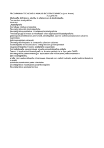 tecniche di analisi biostratigrafica