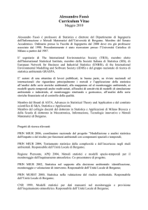 Alessandro Fassò Curriculum Vitae - Università degli studi di Bergamo