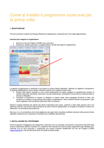 Come si installa il programma cuore.exe per la