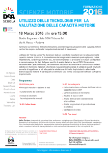 SCIENZE MOTORIE
