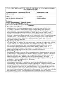 analisi dei radargrammi sharad per studi sottosuperficiali