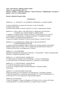 anno scolastico 2015-`16 Materia : STORIA ( manuale in adozion