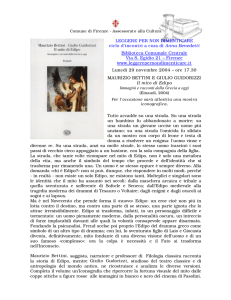 Il mito di Edipo. - comune di firenze