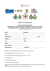 modulo di iscrizione - Eccellenza al Femminile
