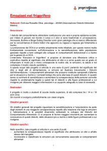 Emozioni nel frigorifero - Progetto Giovani Padova