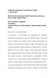Opuscolo mastocitosi