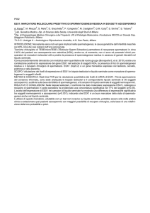P082 ESX1: MARCATORE MOLECOLARE PREDITTIVO