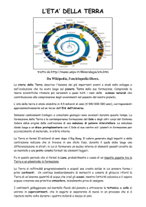5- l`eta` della terra