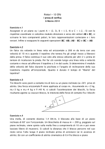 Traccia I esonero Marzo 2014