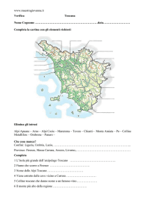 Geografia Toscana: Esercizi e Verifica per la Scuola Media