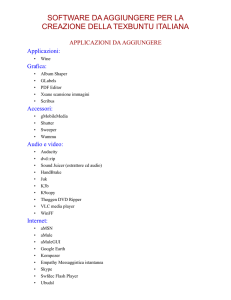 software da aggiungere per la creazione della texbuntu italiana