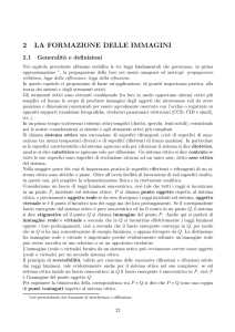La formazione delle immagini