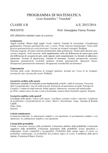 PROGRAMMA DI MATEMATICA