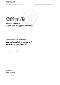 Valutazione della tecnologia di virtualizzazione OpenVZ