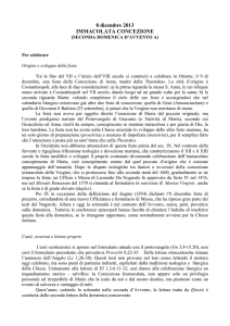 IMMACOLATA - Suggerimenti per celebrare 2013