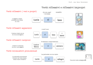 Verbi riflessivi e riflessivi impropri