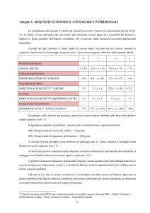 Allegato 3 - REQUISITI ECONOMICO –FINANZIARI E PATRIMONIALI