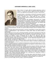 GIOVANNI AMENDOLA scheda - Comune di Casalecchio di Reno